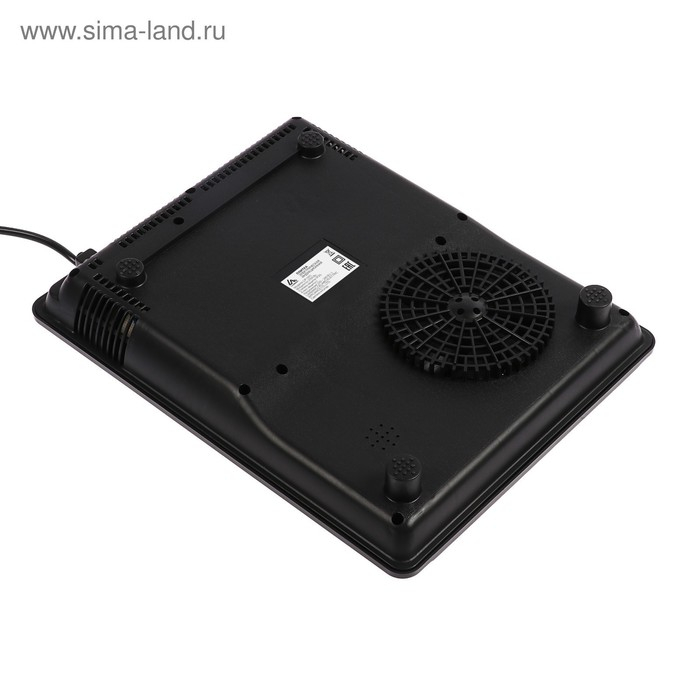 Плитка электрическая Luazon LIP-001, индукционная, 1 конфорка, 2100 Вт, чёрная