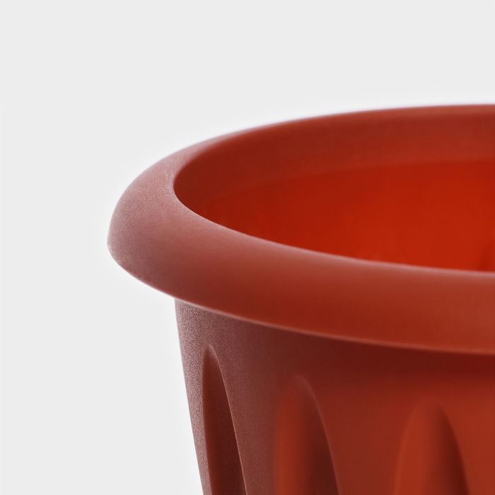 Горшок с поддоном &laquo;Фелиция&raquo;, 1,8 л, цвет терракотовый