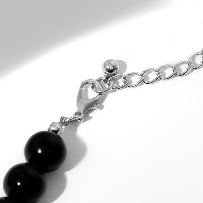 Бусы &laquo;Бантик&raquo;, шар №12 - 18, цвет черно-белый, L=41 см