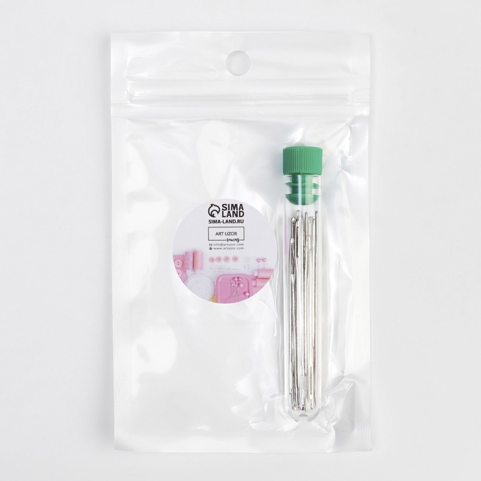 Иглы для вышивания &laquo;Ассорти&raquo;, d = 0,85 / 1,05 / 1,25 мм, 4 - 6 см, 25 шт