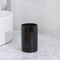 Стакан для зубных щёток, 7&times;7&times;11,5 см, цвет чёрный