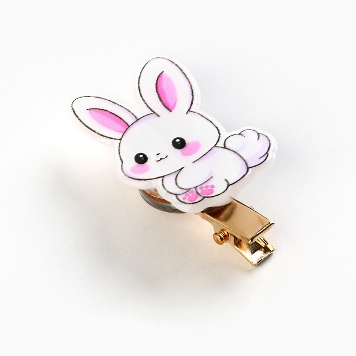 Заколка для волос светящаяся &laquo;Зайка&raquo;, 2.5 х 3 см