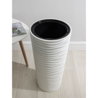 Кашпо для цветов со вставкой &laquo;Дюна&raquo;, 42 л (8 л), цвет белый