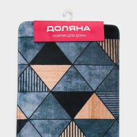 Коврик для ванной и туалета Доляна &laquo;Грэй&raquo;, 45&times;120 см