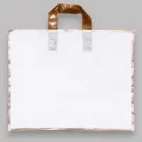 Пакет с петлевой ручкой белый 40 х 31 х 8 см 80 мкм