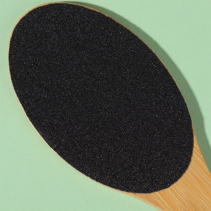 Пилка для ног &laquo;BAMBOO&raquo;, наждачная, двусторонняя, с подвесом, 21 см, бамбуковая