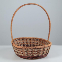 Корзина плетеная, 25&times;32&times;8/34 см, ротанг, сыть