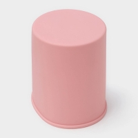 Форма для выпечки &laquo;Кулич&raquo;, силикон, 10,6&times;12,1 см, внутренний d=9,6 см, цвет розовый