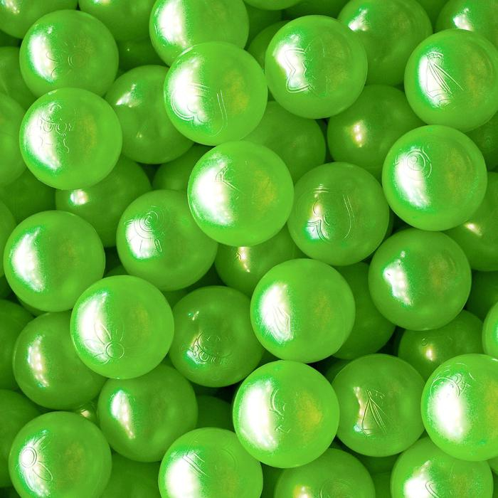 Шарики для сухого бассейна &laquo;Перламутровые&raquo;, диаметр шара 7,5 см, набор 150 штук, цвет розовый, голубой, белый, зелёный