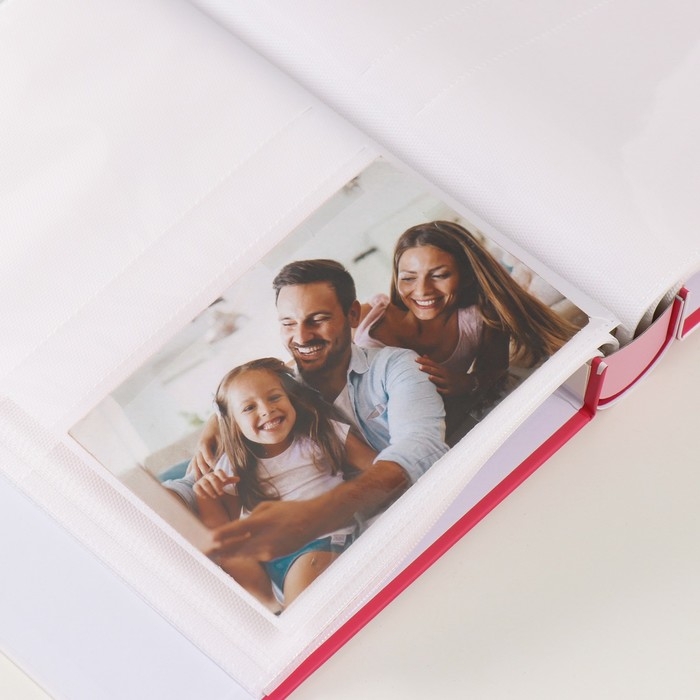 Фотоальбом на 100 фото 10х15 см "Камера и колибри" серебро, в коробке МИКС 5,5х20.8х26 см