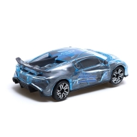 Машина &laquo;Crazy race, Гонки&raquo;, русская озвучка, световые и звуковые эффекты, работает от батареек, цвет серый