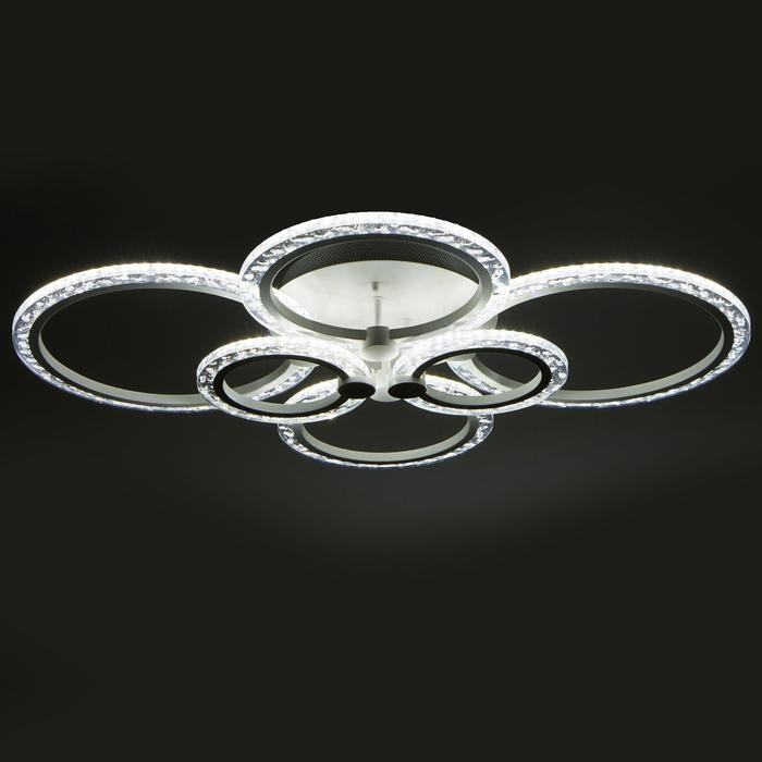 Люстра с ПДУ 71179/6 LED 144Вт диммер 3000-6000К белый 78,5х78,5х13,5 см BayerLux