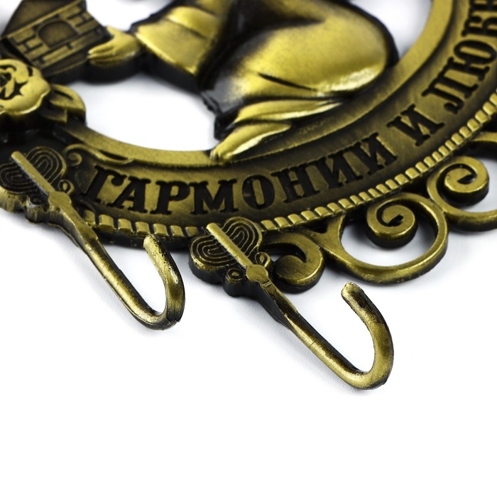 Ключница настенная &laquo;Гармонии и любви&raquo;, ангел, 10 х 10.6 см