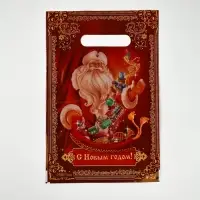 Подарочные пакеты, полиэтилен, набор 20 шт &laquo;Новый год&raquo;