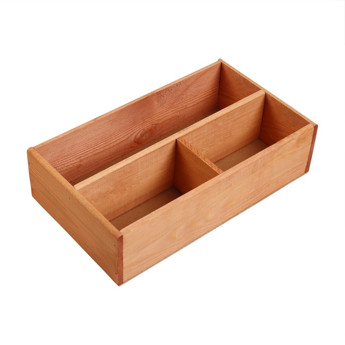 Ящик деревянный 20.5&times;34.5&times;10 см подарочный комодик