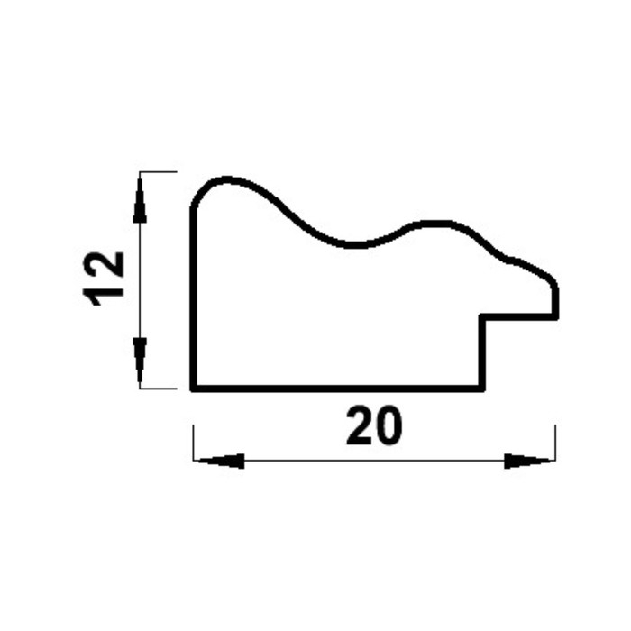 Фоторамка пластик "МИРАМ" 29.7х42 см, (A3) белый (пластиковый экран)