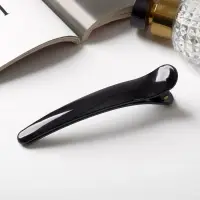 Зажим для волос &laquo;Лорен&raquo;, глянец, 12 см, чёрный