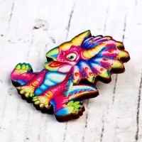 Деревянный значок &laquo;Трицератопс&raquo;