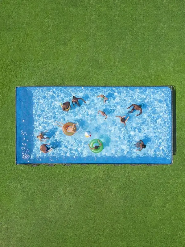 Бассейн каркасный Power Steel 956 х 488 х 132 см (фильтр-насос,лестница,тент) 561KJ