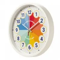 Часы настенные "Обучающие", детские, плавный ход, d-30см, белые