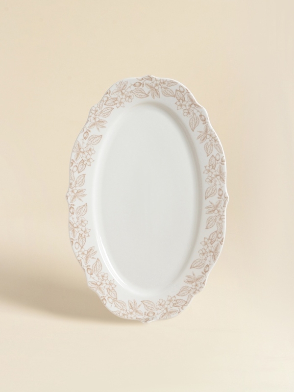 Блюдо SL Home &laquo;Аманде&raquo;, 34,5&times;23&times;2,5 см, овальное, фарфор, белое