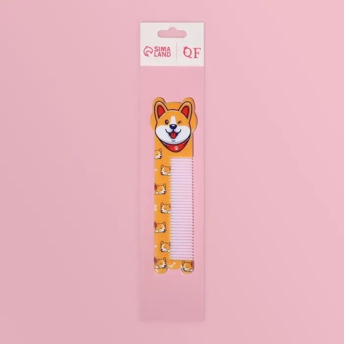 Расчёска фигурная &laquo;Корги&raquo;, 14.7&times;3.8 (&plusmn;1) см