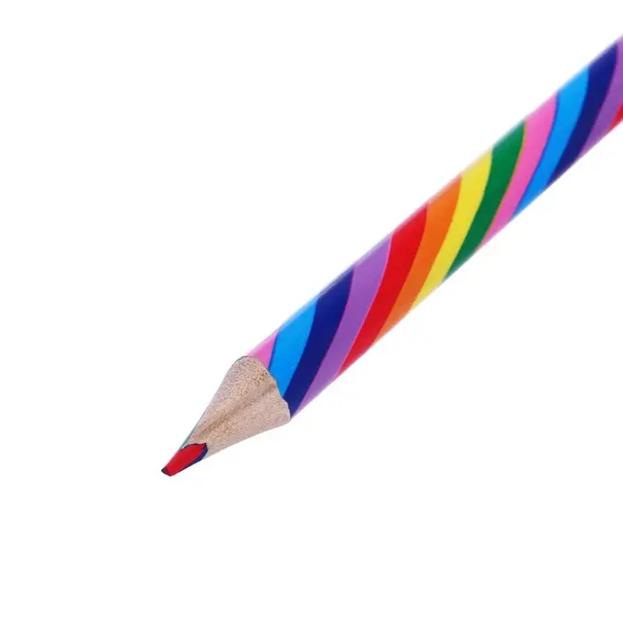 Карандаш многоцветный, толстый, заточенный