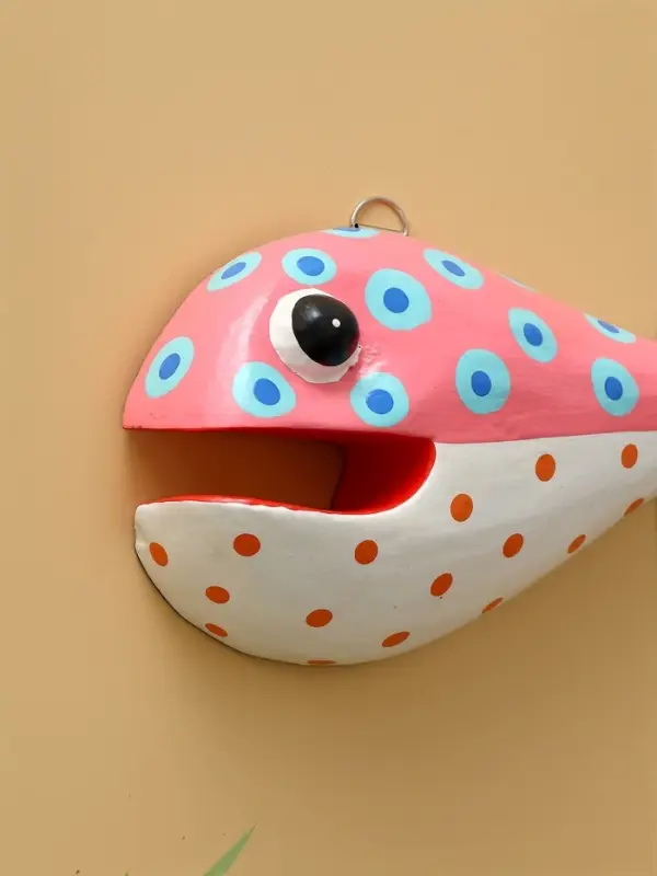 Панно &laquo;Рыба-хищник&raquo;, 22&times;12&times;5 см, дерево, разноцветное