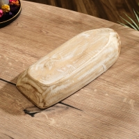 Менажница "Лодочка"  дерево Джати, 30х13х5 см, цв. коричневый