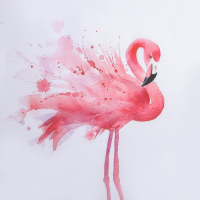 Штора для ванны Доляна &laquo;Душа фламинго&raquo;, с люверсами, 180&times;180 см