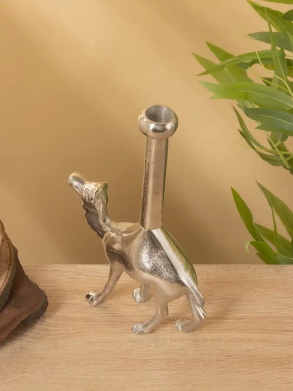 Подсвечник "Верблюд" алюминий 16х5х26 см