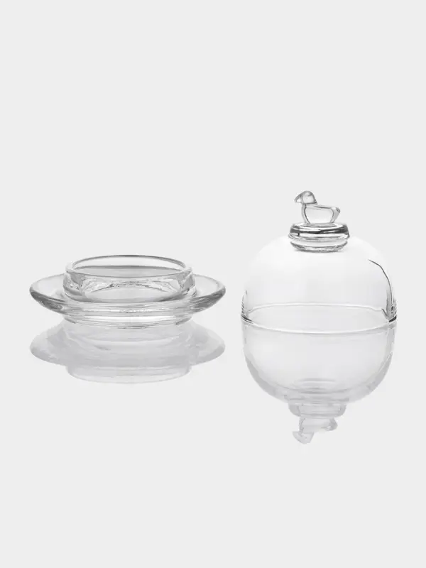 Икорница с крышкой "Купол" 7х7х9 см, прозрачная