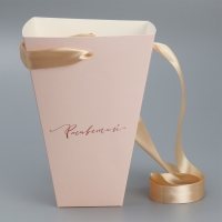 Переноска для цветов на лентах &laquo;Расцветай&raquo;, 17 х 25 х 9 см