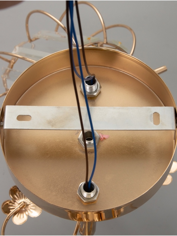 Люстра "Переливы" 2х40Вт Е27 золото