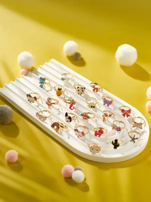 Кольцо детское &laquo;Приключение&raquo;, форма МИКС, цветное, безразмерное