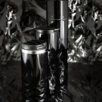 Термостакан Gems Black Morion, черный морион