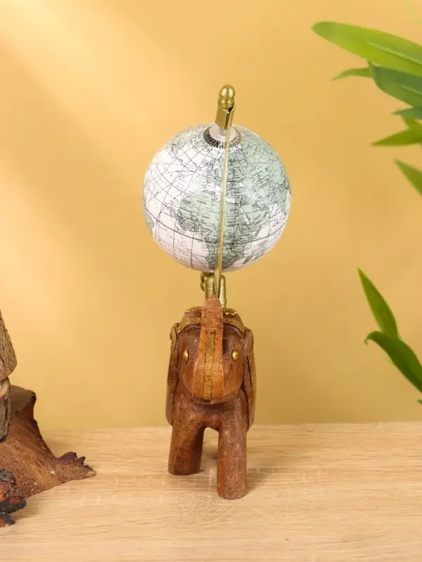 Глобус сувенирный, 11&times;8&times;21 см, подставка дерево