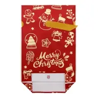 Пакет полиэтиленовый подарочный, с завязками &laquo;Новогодние мелочи&raquo;, 15&times;23 см