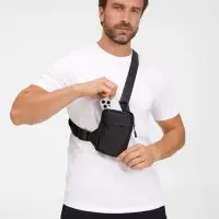 Спортивная кросс-боди сумка UrbanHike, черная