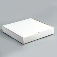 Упаковка для пиццы, белая, 36 х 36 х 6 см