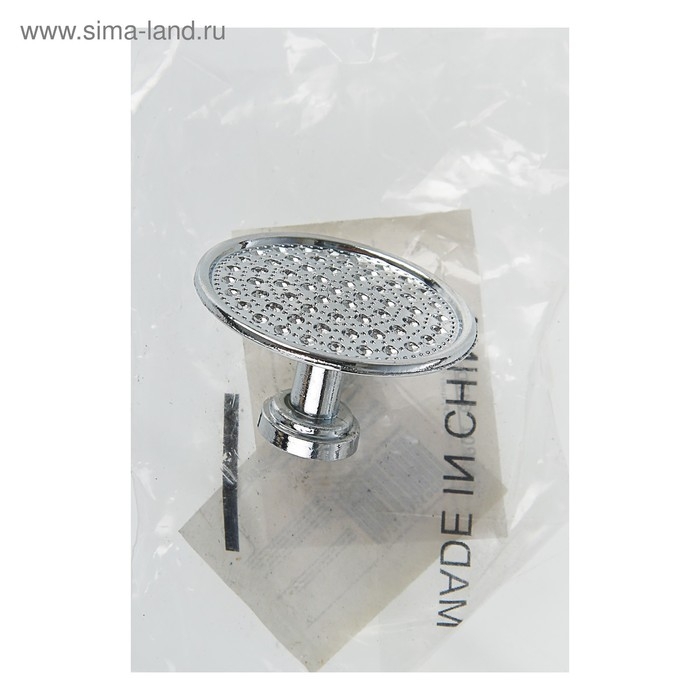 Ручка кнопка ТУНДРА РК015CP, цвет хром, 8 шт TMP