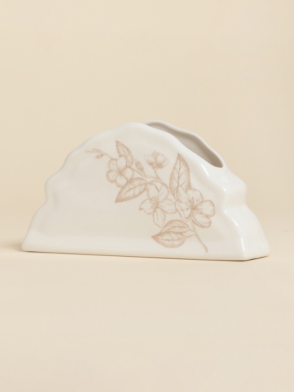 Салфетница SL Home &laquo;Аманде&raquo;, 15&times;4&times;7,8 см, фарфор, белая