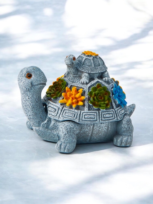 Фигурка полистоун TAKE IT EASY &laquo;Две черепашки&raquo;, серый камень, 14&times;11&times;9.8 см