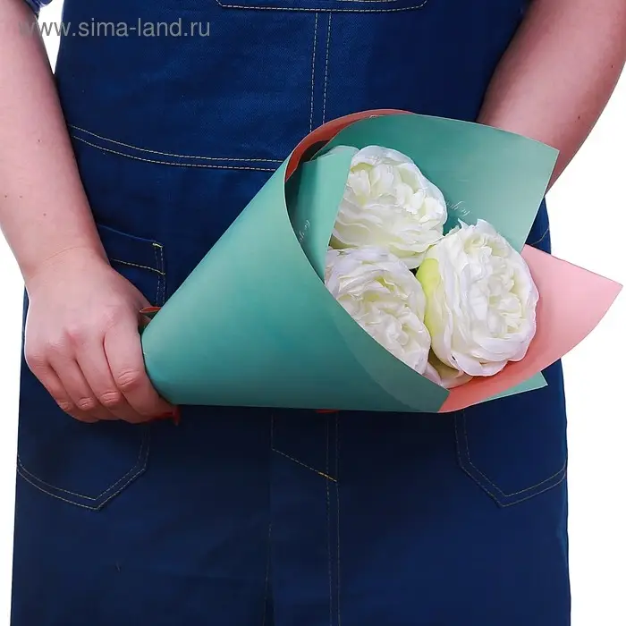 Бумага упаковочная крафт &laquo;Мята и нежность&raquo;, серия Пантон, 50 х 70 см