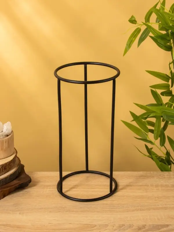 Кашпо на подставке "Золотое руно" железо 15,5х15,5х35,5 см