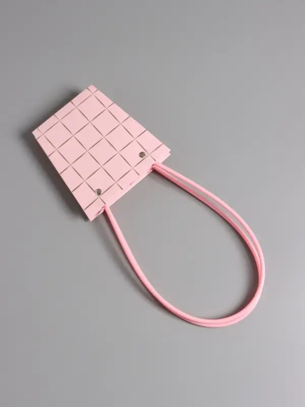 Сумка для цветов розовая влагостойкая, 13x9.5x13&plusmn;5% см