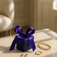 Коробочка подарочная складная &laquo;Презент&raquo; 6&times;6&times;6, фиолетовая