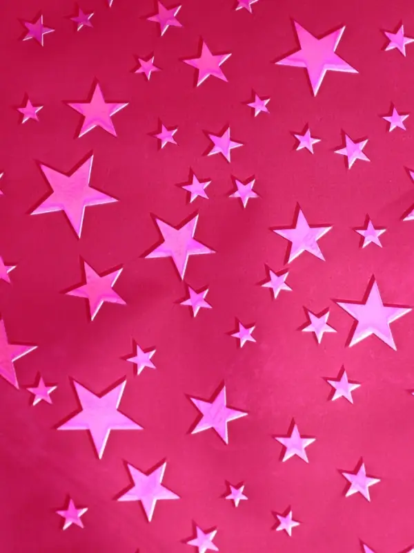 Пленка голография &laquo;Звёзды&raquo; розовый 70&times;100 см