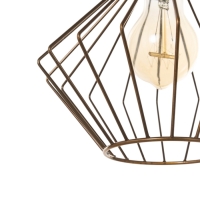 Светильник "Чертеж" 1х40Вт Е27 медь 20х20х20см