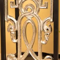 Подсвечник фонарь "Геральдика" 17х17х29,5 см, d 10 см, алюминий, железо